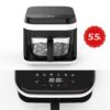 5.5 L Healthy Oil-free Heating Air Fryer Glass Drawer - Image 6