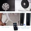 2 Versions Mechanical, Digital Modes, 2-Height Adjustable AC Motor 3-Speed 9-hour 3-Mode Air Cooling Stand Fan Desk Fan - Image 9