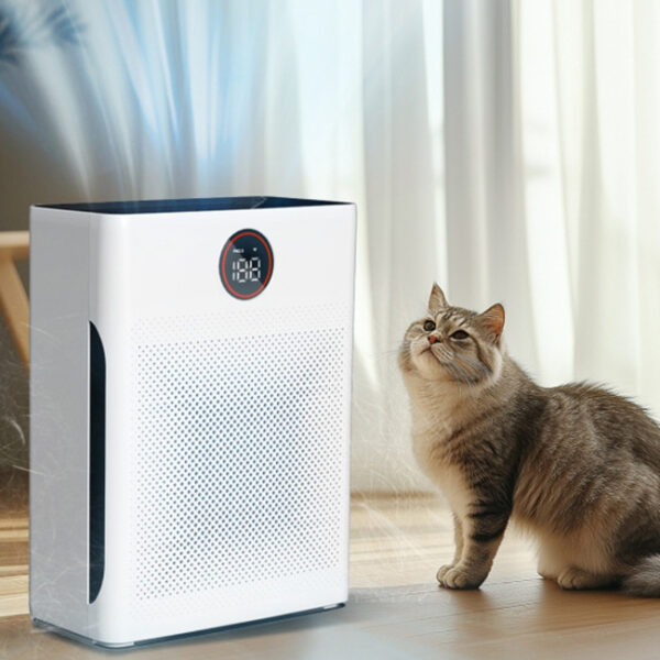 Air Purifier Air Filter Removes Pet Hair, Easy to Tear Off The Cotton Filter layer, With Three Indicator Lights and Aromatherapy box - Image 2