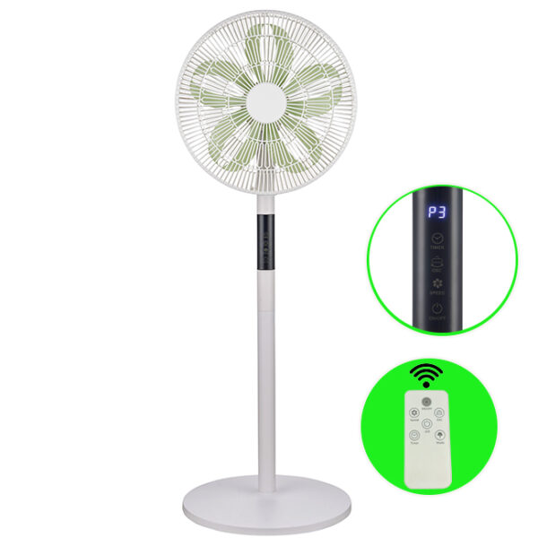 Smart Electric Fan,  3-Speed Strong Wind, 9 Hours Timer Setting, 90-Degree Horizontal Oscillating