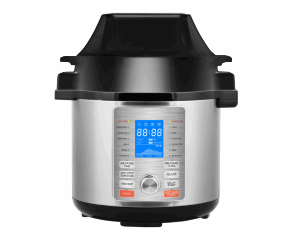Multi-Cooker 6L Electric Pressure Cooker And Air Fryer With SUS 304 Heating Elements - Image 3