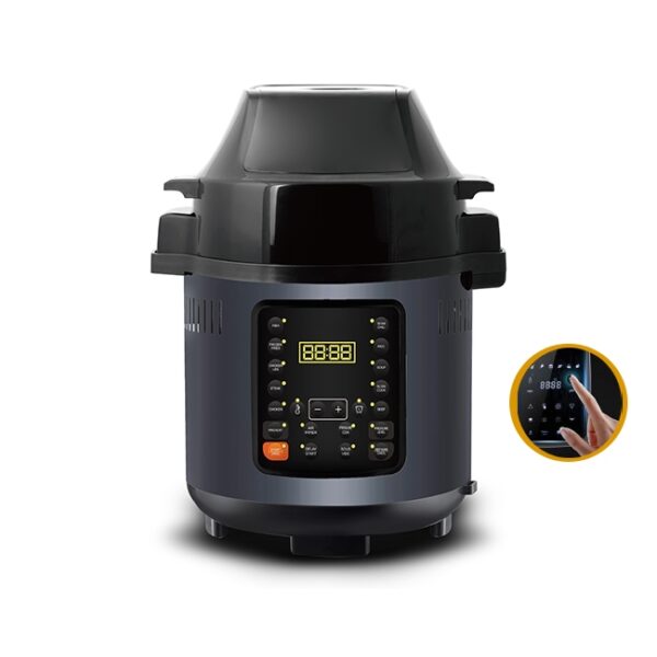 Multi-Cooker 6L Electric Pressure Cooker And Air Fryer With SUS 304 Heating Elements - Image 7