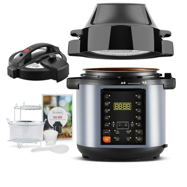 Multi-Cooker 6L Electric Pressure Cooker And Air Fryer With SUS 304 Heating Elements - Image 4