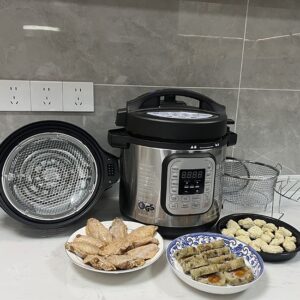 Multi-Cooker 6L Electric Pressure Cooker And Air Fryer With SUS 304 Heating Elements