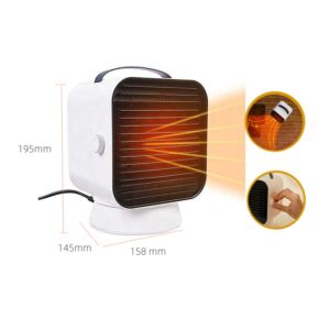 2-in-1 Heating and Cooling Desktop Fan | 45° Oscillating Portable Heater Fan Supplier China