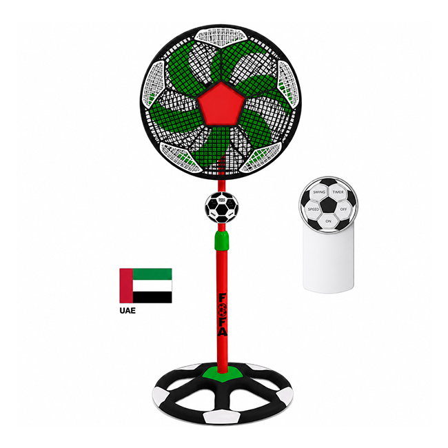 Foofa Football-Inspired Standing Fan for Middle East & Global Markets